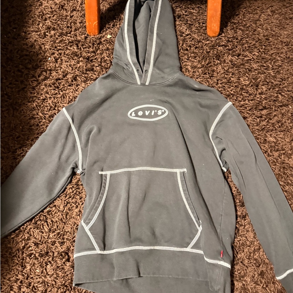Levi's Charcoal Hoodie with Logo